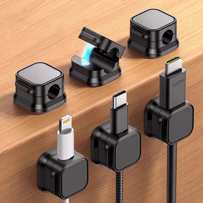 Pegboard Office Organizer - Portacavi magnetico con clip per cavi,