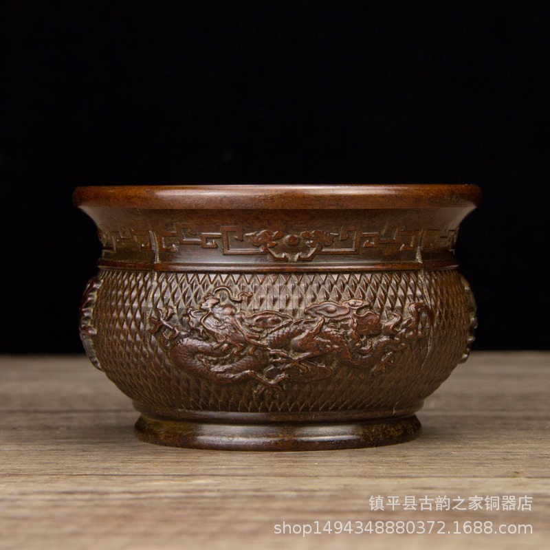 Office Furniture Phoenix - Ornamento in Rame Puro con Drago