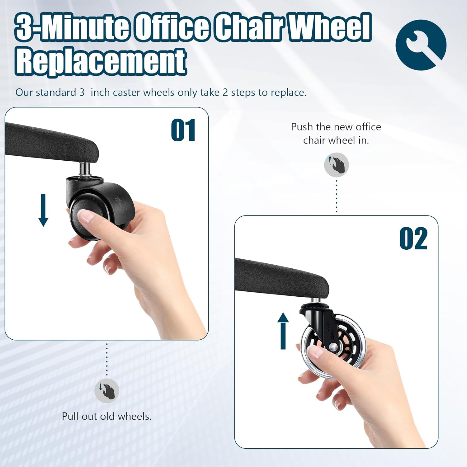 Set di 5 ruote per sedia da uf - Office Furniture Solutions recensione e prezzo