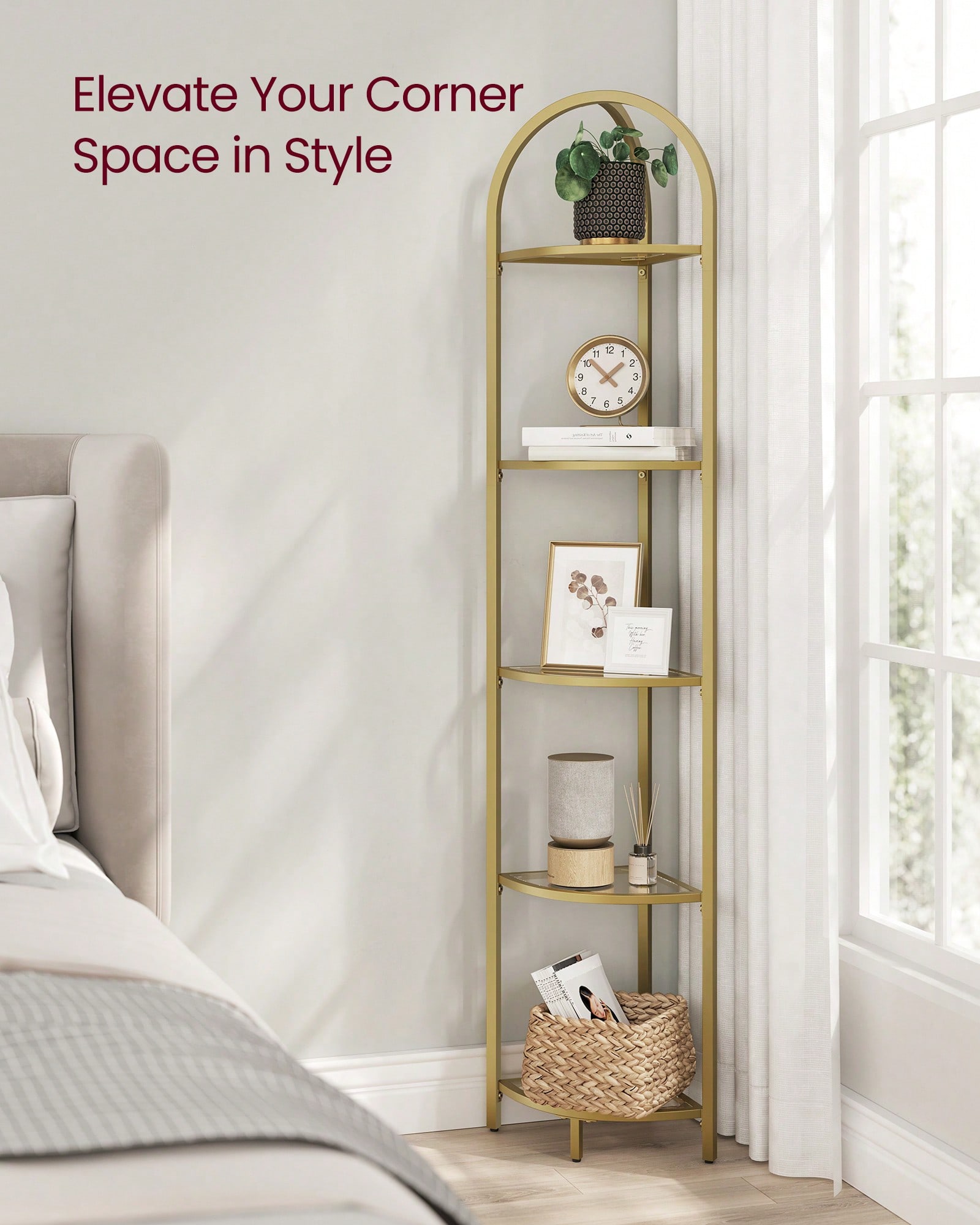Scaffale angolare, libreria an - Bookshelf 5 Tier recensione e prezzo