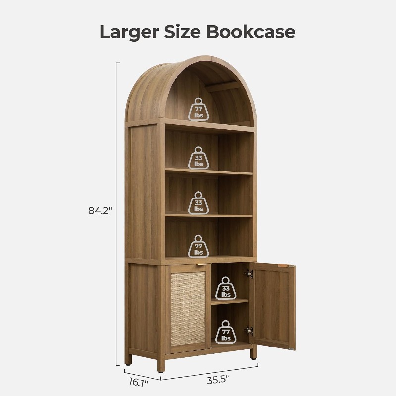 SICOTAS Libreria ad Arco Alta  - Bookshelf 5 Tier recensione e prezzo