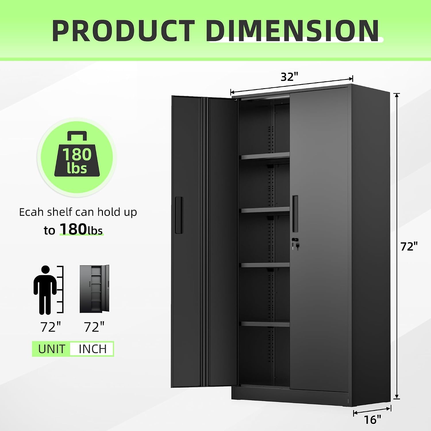 Armadio Alto in Metallo per St - Office Storage Cabinet recensione e prezzo