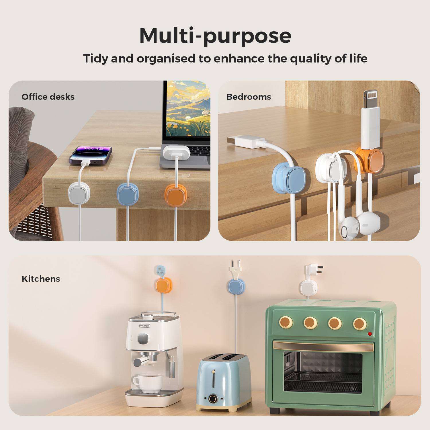 organizer per cavi adesivo Cli - Pegboard Office Organizer recensione e prezzo
