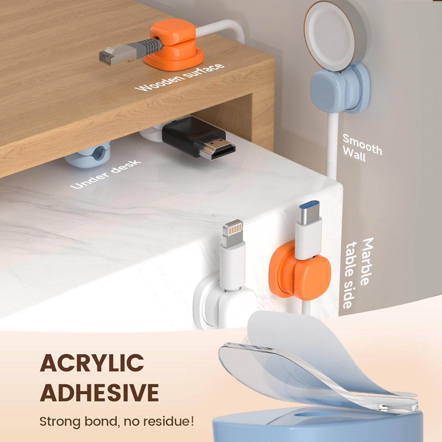 organizer per cavi adesivo Cli - Pegboard Office Organizer recensione e prezzo