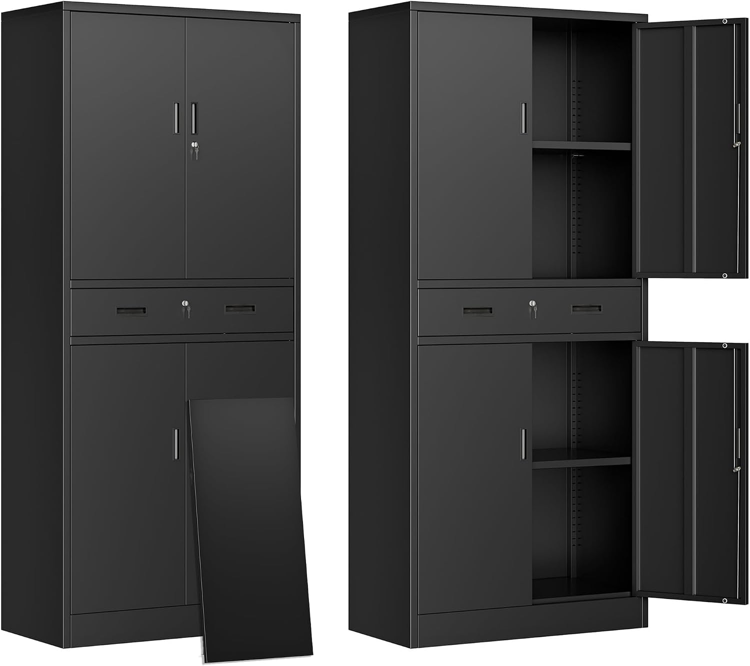 Armadio Alto in Metallo con Ca - Office Storage Cabinet recensione e prezzo