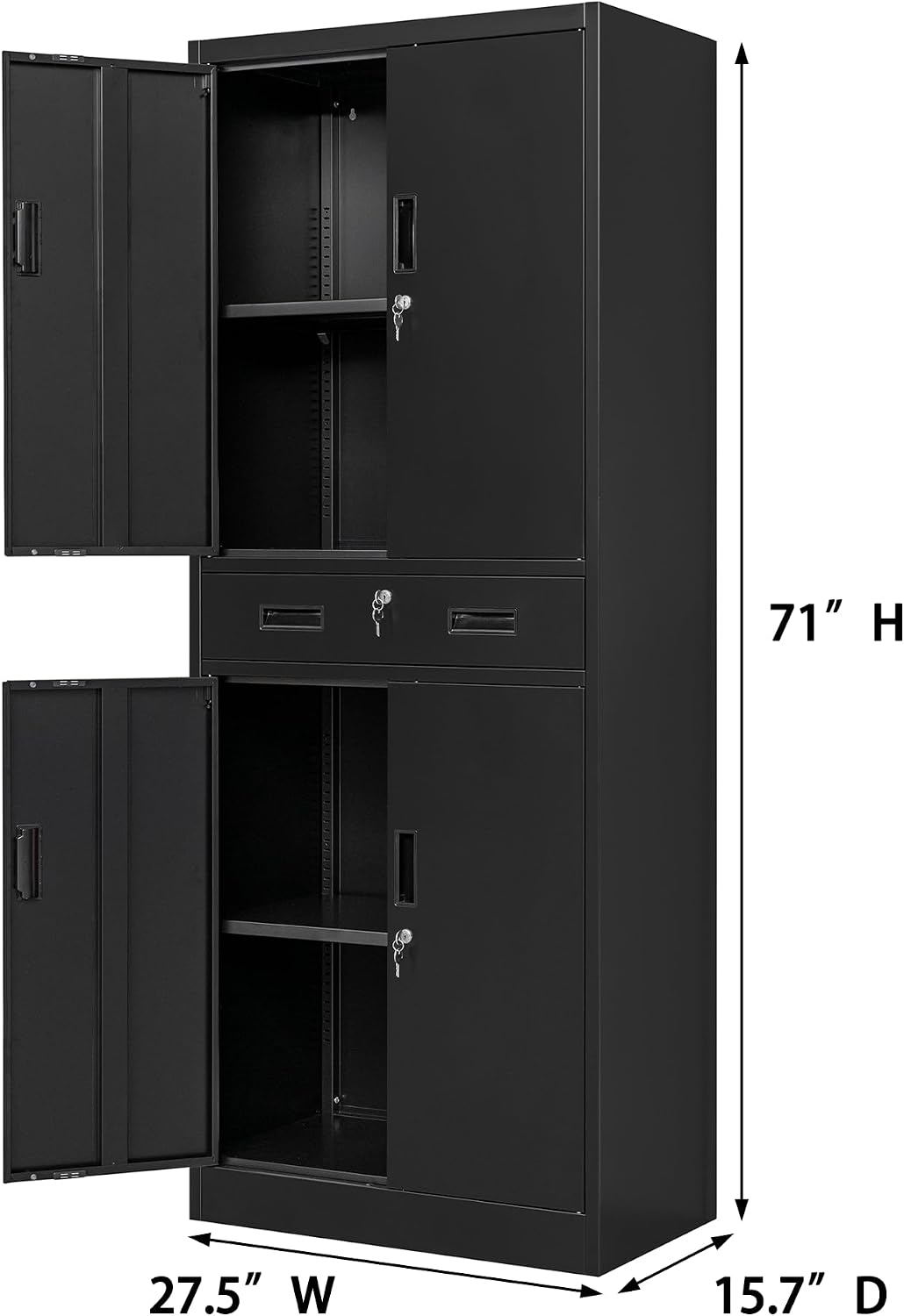 Armadio Alto in Metallo con Ca - Office Storage Cabinet recensione e prezzo