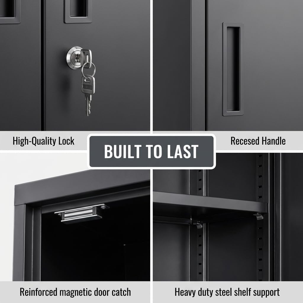 Armadio Alto in Metallo con Ca - Office Storage Cabinet recensione e prezzo
