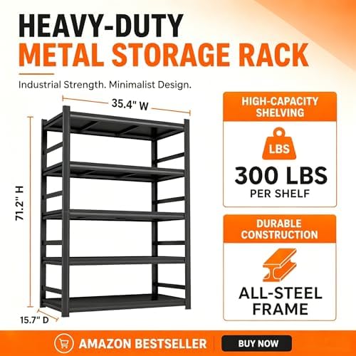 Libreria in Metallo a 5 Ripian - Bookshelf 5 Tier recensione e prezzo