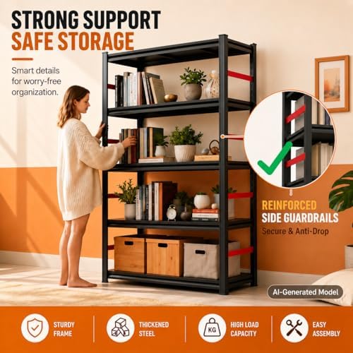 Libreria in Metallo a 5 Ripian - Bookshelf 5 Tier recensione e prezzo