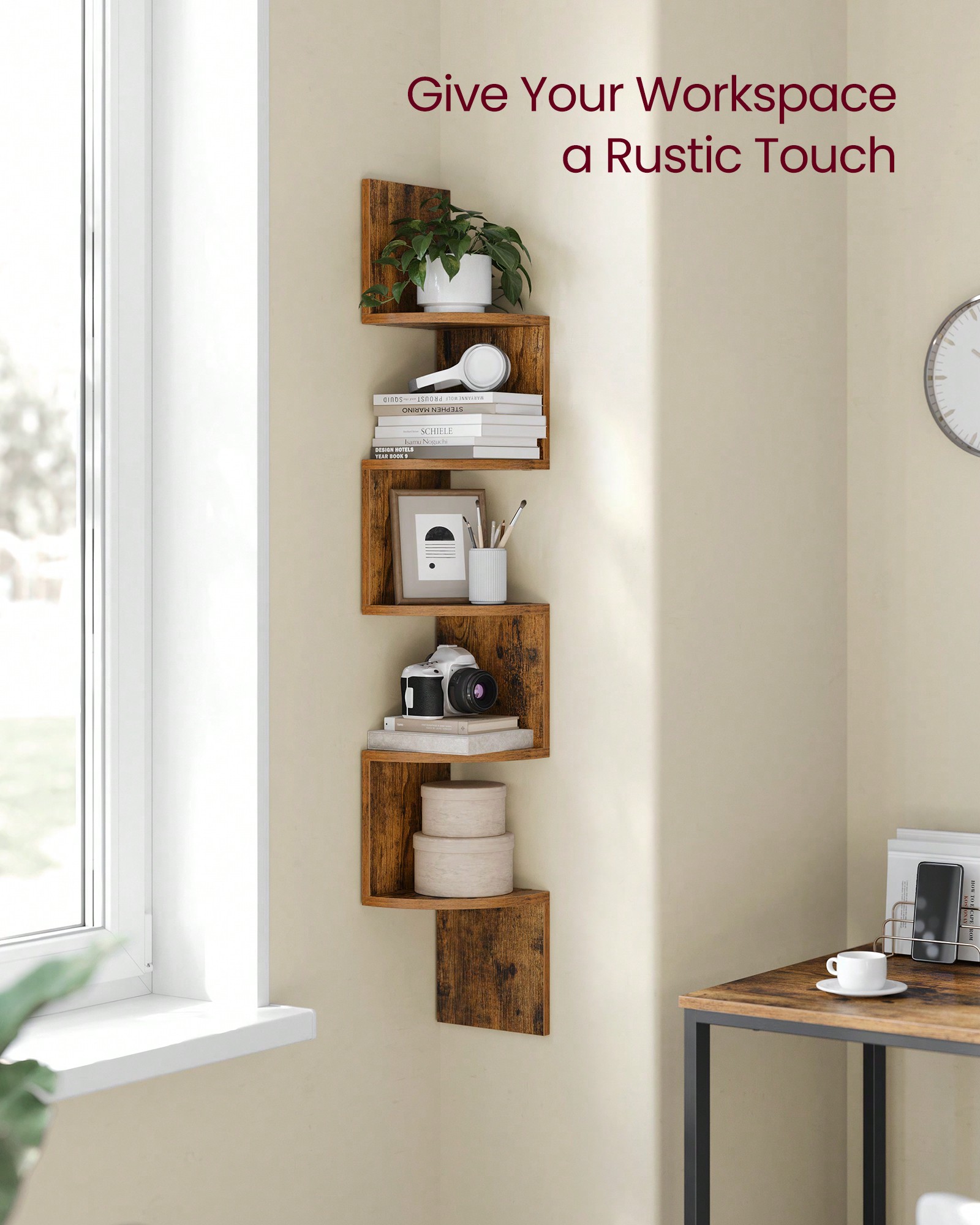 Mensola Angolare Sospesa a 5 R - Bookshelf 5 Tier recensione e prezzo