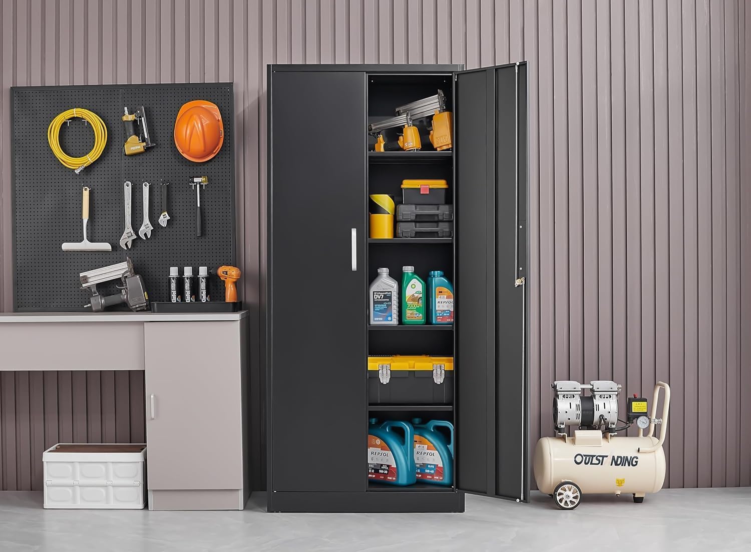 Armadio Metallico con Ripiani  - Office Storage Cabinet recensione e prezzo