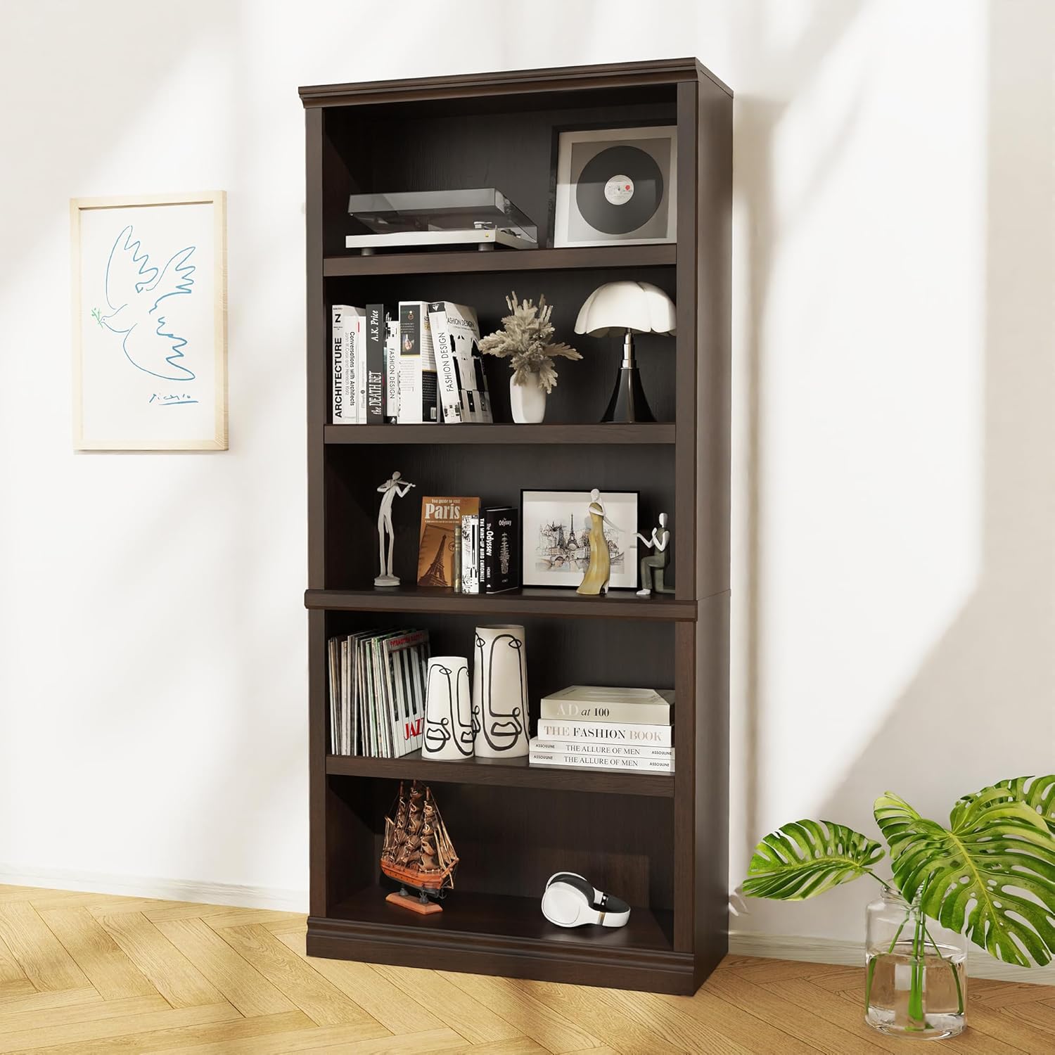 Libreria in Legno a 5 Ripiani  - Bookshelf 5 Tier recensione e prezzo