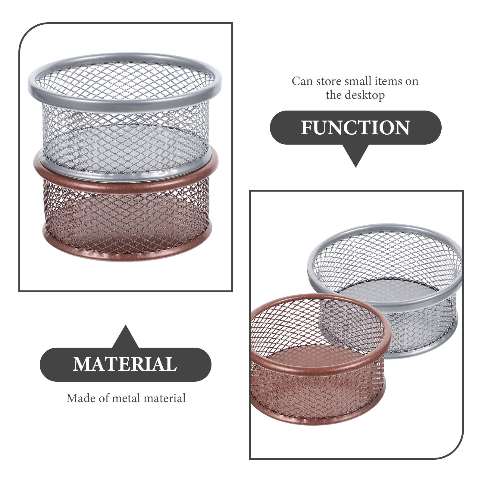2 pezzi: portagraffette in met - Paper Basket Mesh recensione e prezzo